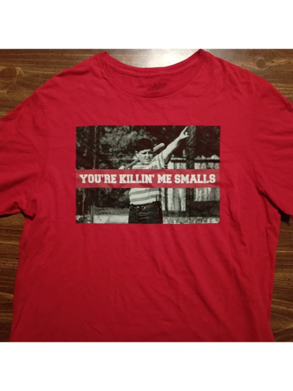 Sandlot T-shirt - Large // Movie Funny Baseball Tee Shirt Red